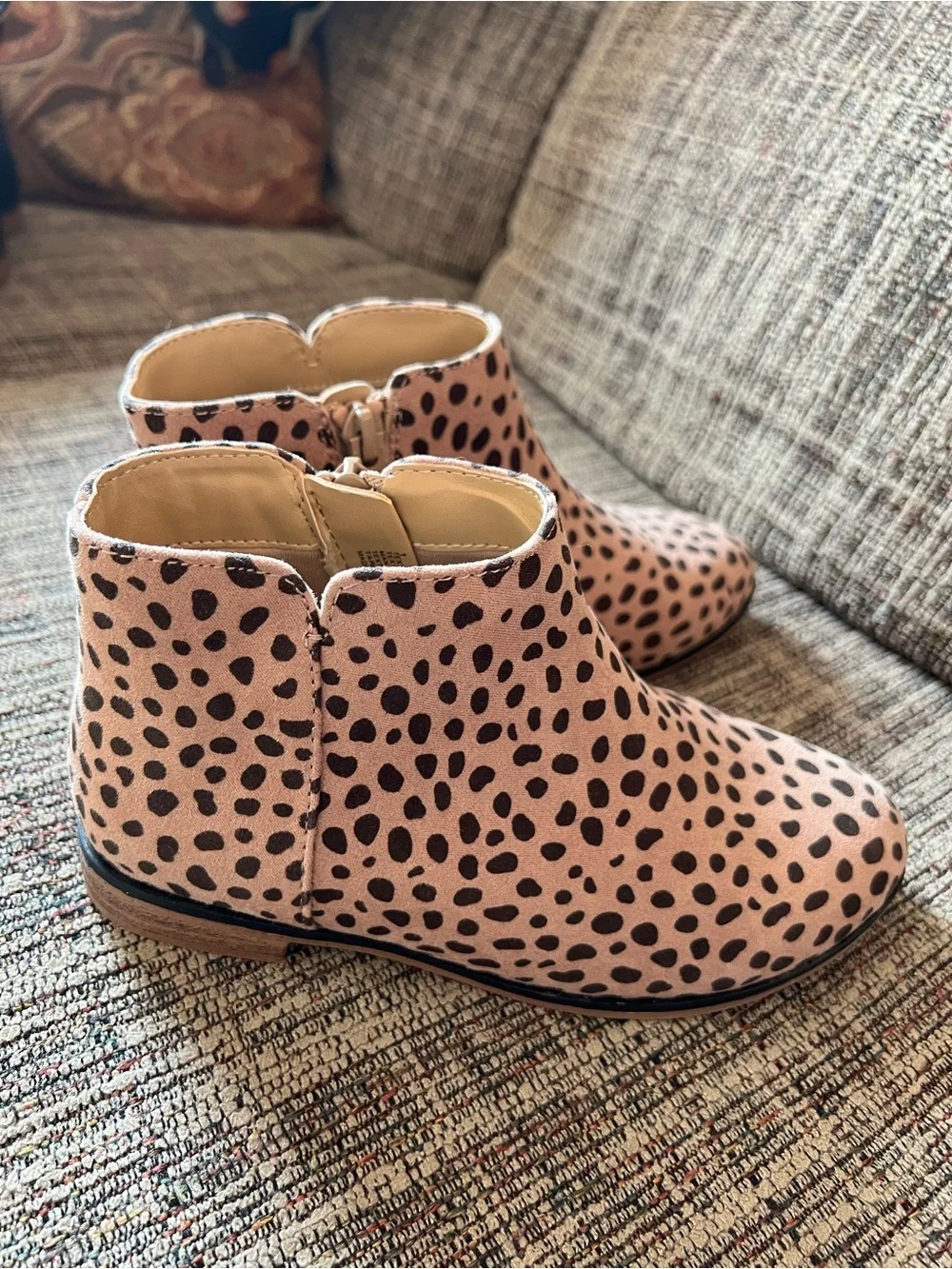 Cat & Jack Animal Print Ankle Boots